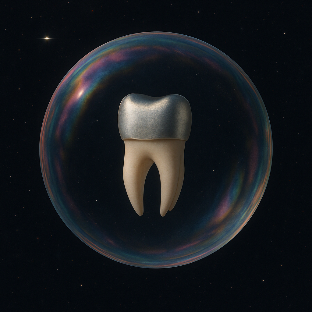 نمای شماتیک دندان مولر اول دائمی (دندان ۶) و دغدغه‌های روکش آن در اطفال و نوجوانان